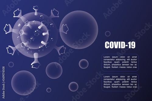 coronavirus disease or covid 19, floating China pathogen respiratory influenza virus cells