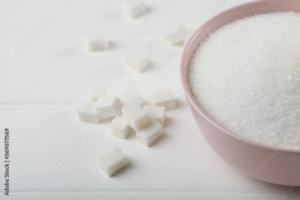 white sugar on the table
white sugar on the table