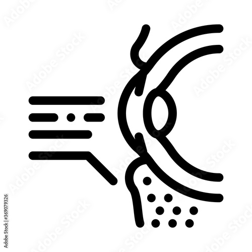 eyelid correction surgery icon vector. eyelid correction surgery sign. isolated contour symbol illustration