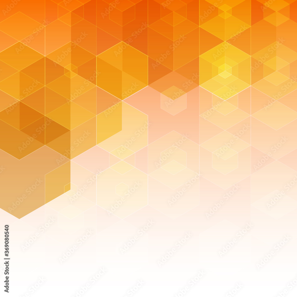 Orange hexagon background. Abstract vector geometric background. eps 10 Orange hexagon background. Abstract vector geometric background. eps 10