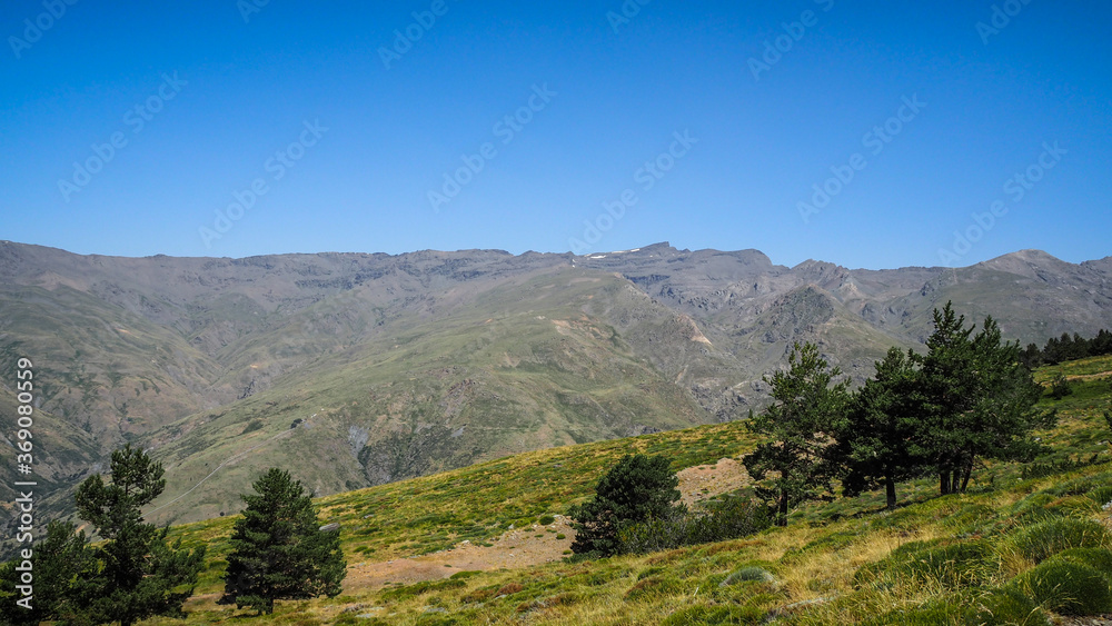 Sierra Nevada is a mountain range in the region of Andalucia in Spain. Sierra Nevada is a mountain range in the region of Andalucia in Spain.