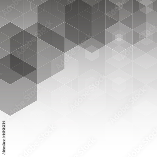 Gray hexagon abstract background. Vector layout for advertising. Presentation template. eps 10