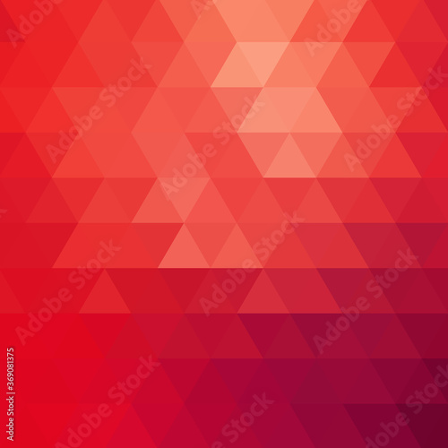 Abstract red triangular background. Vector graphics. eps 10