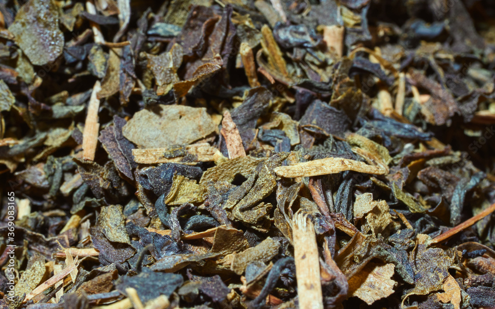 Macro shot of tea leaves. Macro shot of tea leaves.