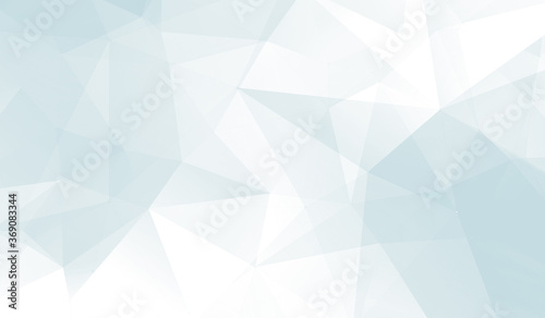 Abstract blue white and gray polygon triangle pattern gradient background. 3d render illustration.