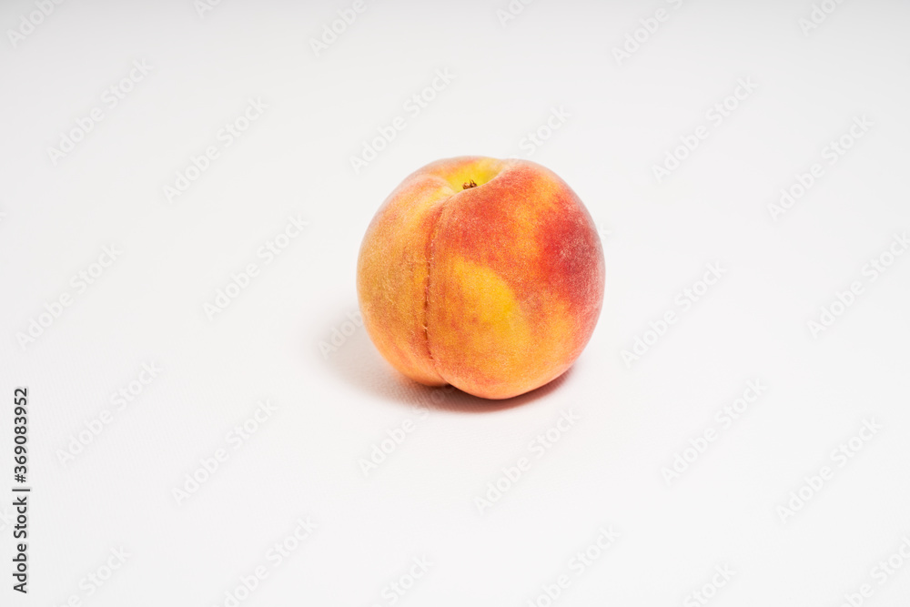 Fresh peach on white background Fresh peach on white background