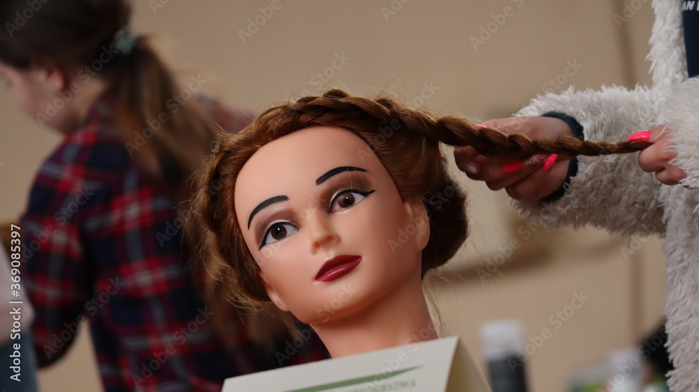 Fototapeta premium Damska fryzura ślubna