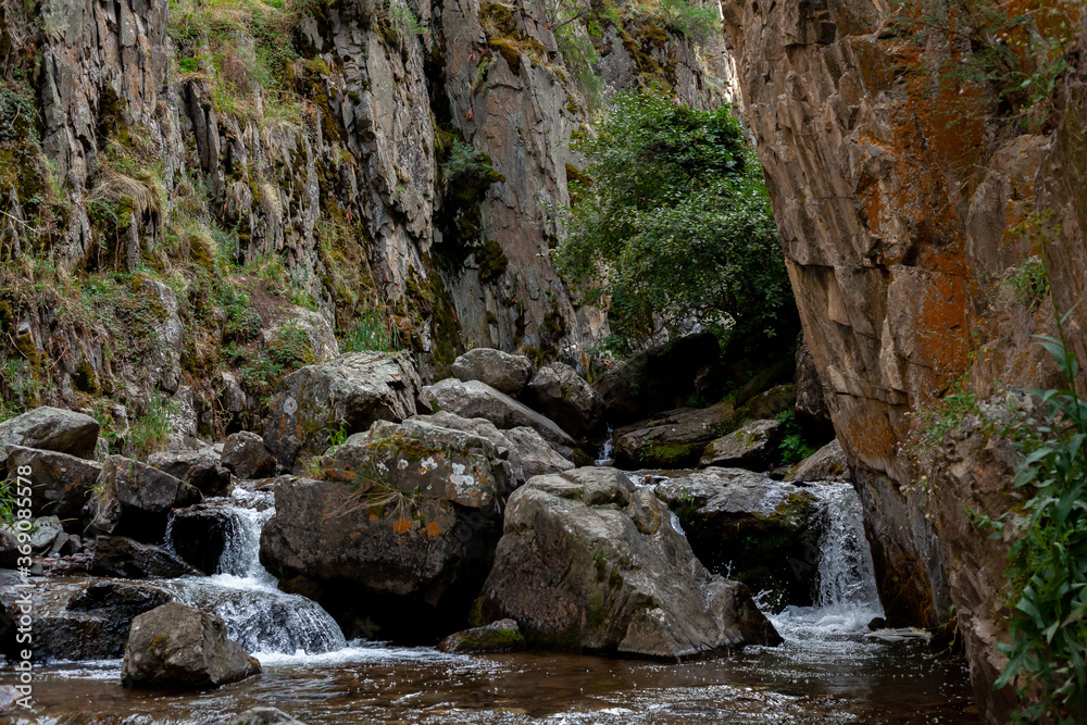 bubbling river in the gorge