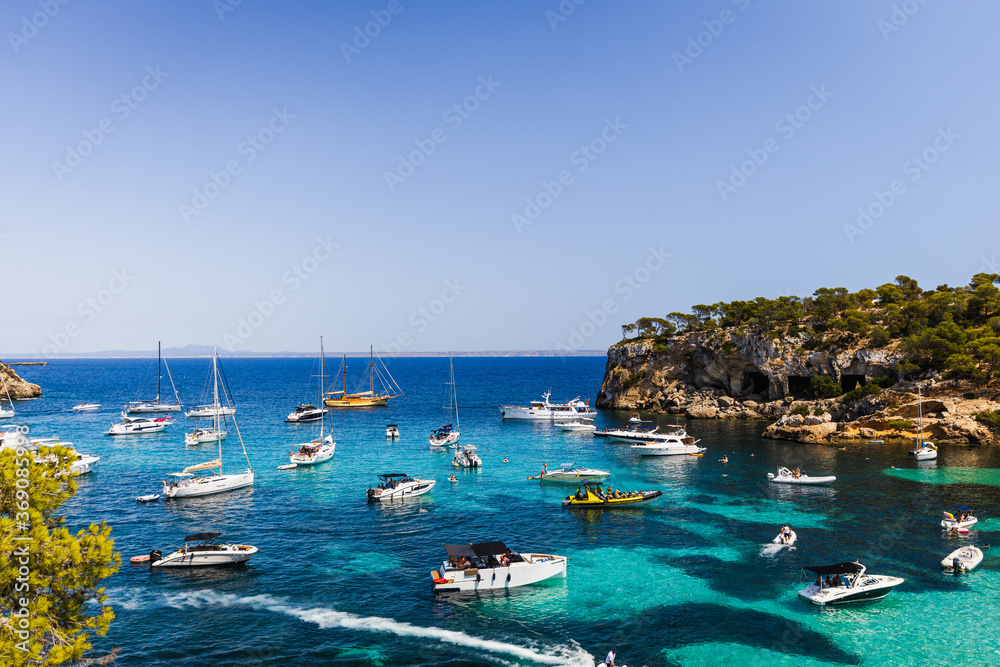 Obraz premium Mallorca Holidays 2020 blue Cala del Mago