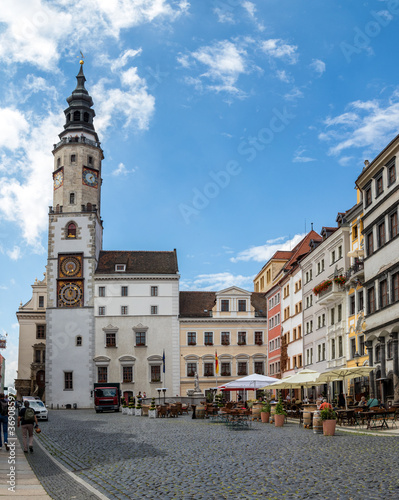 Rathausturm mit Mondphasenuhr