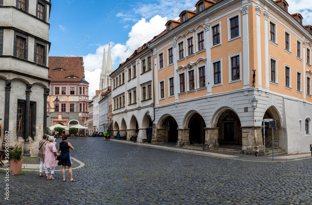 Naklejka premium Drei Damen am Untermarkt