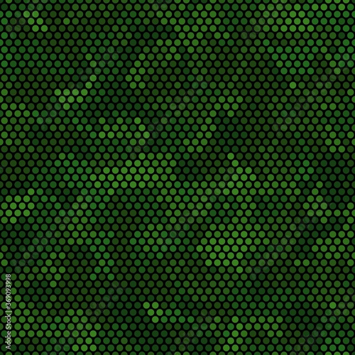 Abstract glowing circles pattern. Seamless vector illustration