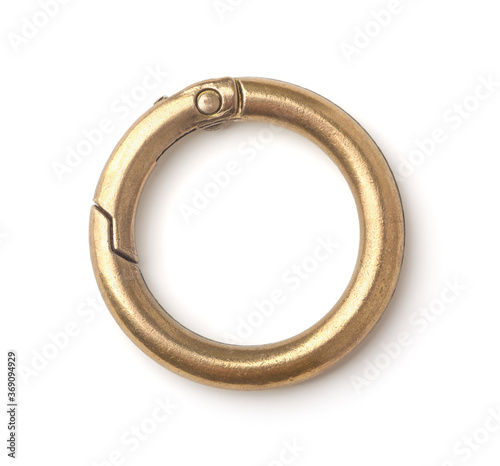 Old empty bronze keyring