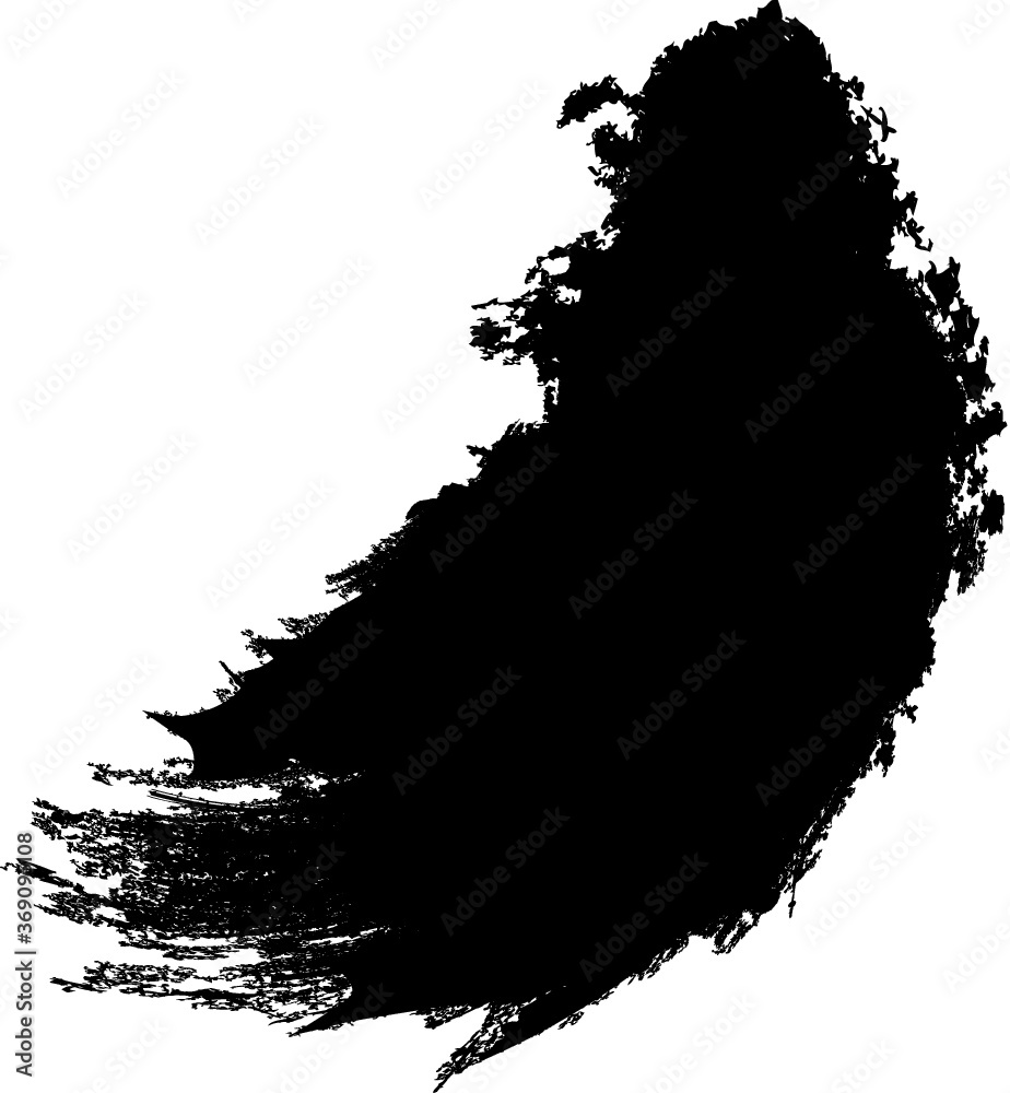 Fototapeta premium Texture Background. Circle Brush Stroke . Grunge wave vector Shape .