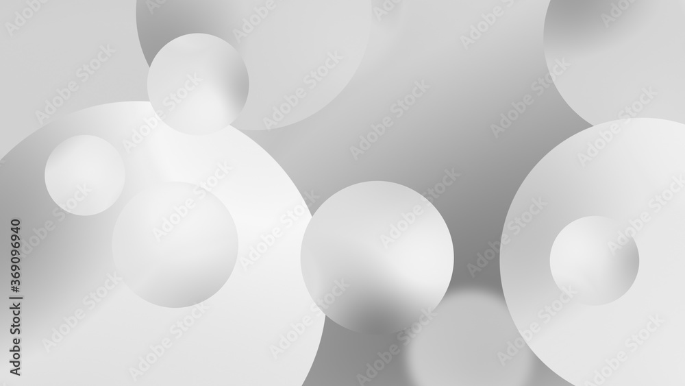 Abstract white balls geometric gradient background.For graphic design. 3d render illustration. Abstract white balls geometric gradient background.For graphic design. 3d render illustration.