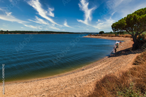 Montargil dam in Portugal