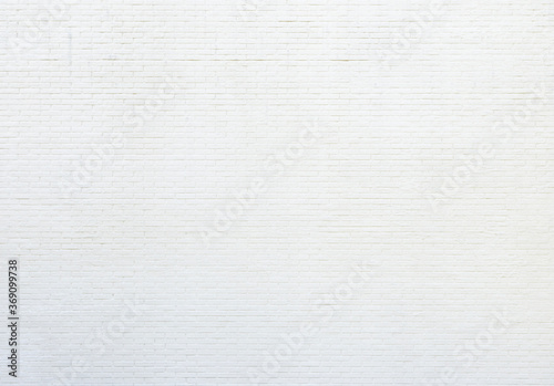 White new plastered brick wall viewed from the front. High resolution full frame textured background. Copy space.