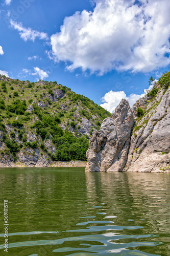 Uvac river canyon meanders in southwest Serbia.