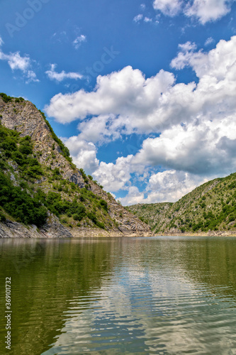 Uvac river canyon meanders in southwest Serbia.