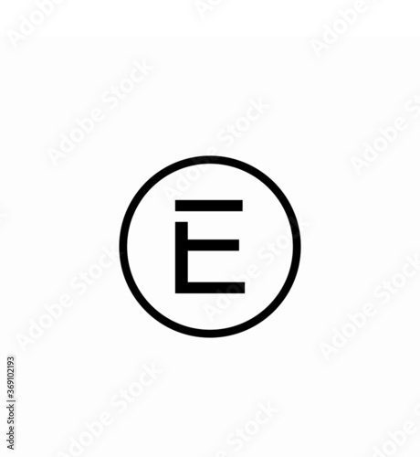 monogram E letter logo