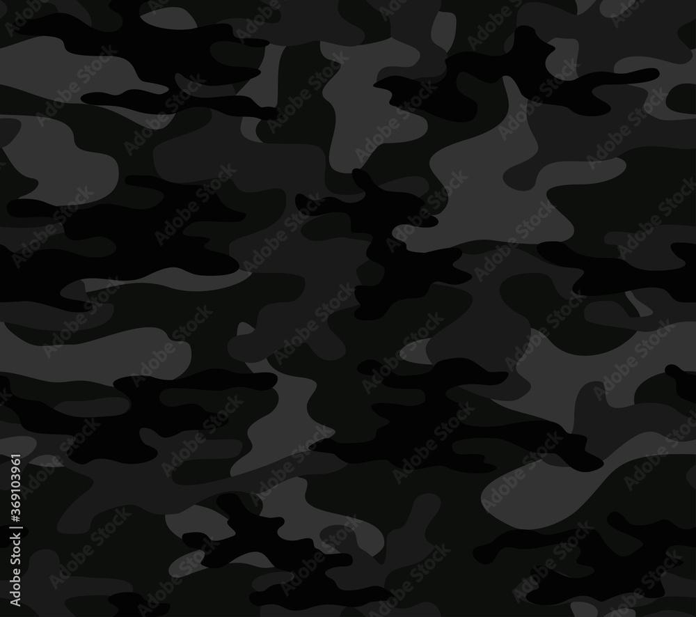 Black camouflage pattern seamless stylish background vector graphics
Black camouflage pattern seamless stylish background vector graphics