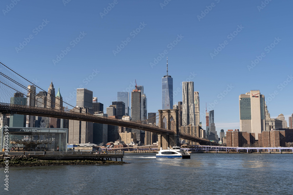 Naklejka premium New York Manhattan Skyline.