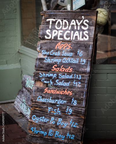 Obraz na plátně Today's Specials Sign