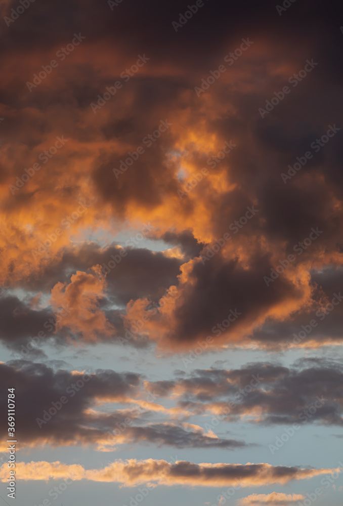 Obraz premium Twilight colorful sky and clouds