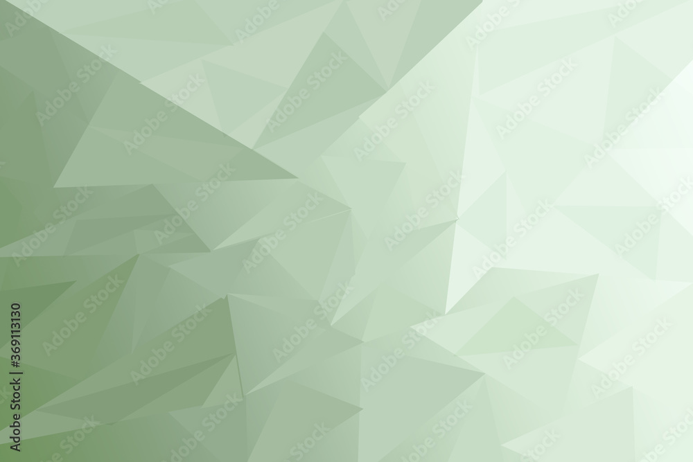 Geometric abstract olive dark green background template. Simple triangular pattern flat lay banner in green color shades