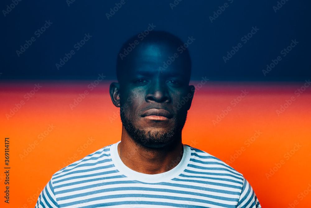 Portrait Of Black Man In The Studio Stock Photo Adobe Stock