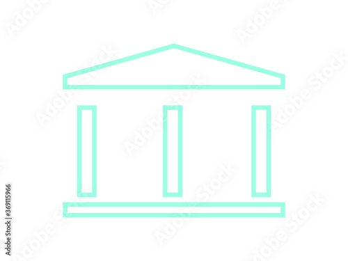 vector icon, admin building, house symbol