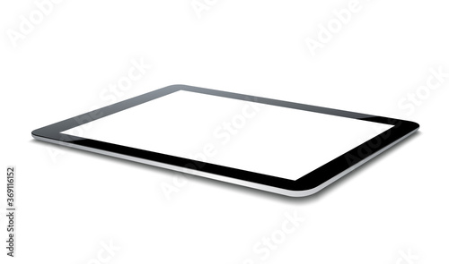 Vector tablet pc isolated on white background.