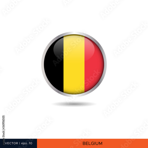 Belgium round flag vector design. Free Download Belgium round flag vector design. - GFXLoad