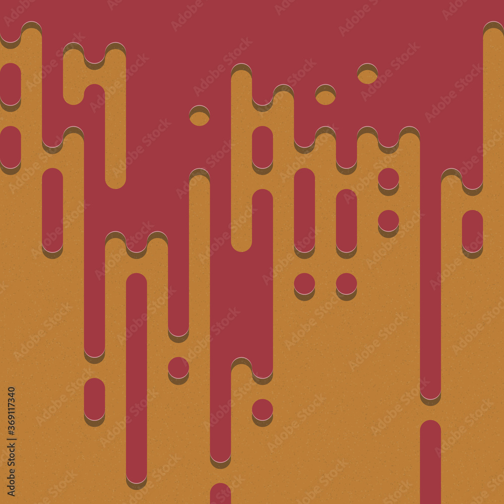 Abstract Rounded Color Lines halftone transition background illustration