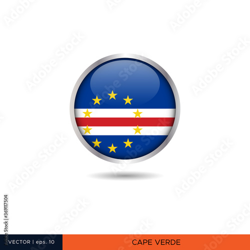 Free Download Cape Verde round flag vector design. - GFXLoad