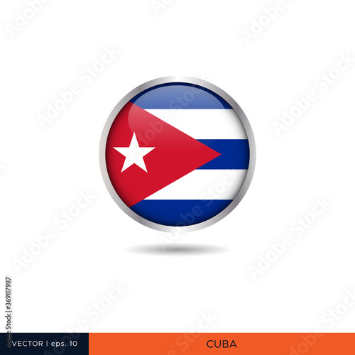 Cuba round flag vector design. Free Download Cuba round flag vector design. - GFXLoad