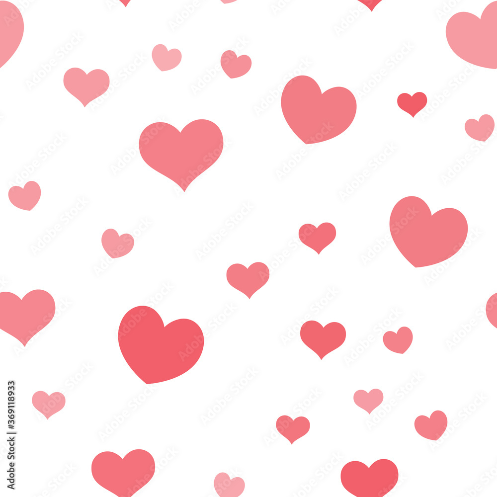 Hearts seamless pattern. Loop texture background of heart icons. Romance and love design. Hearts seamless pattern. Loop texture background of heart icons. Romance and love design.