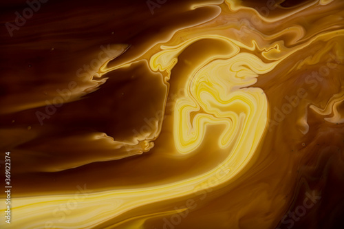 Glowing liquid color waves background photo