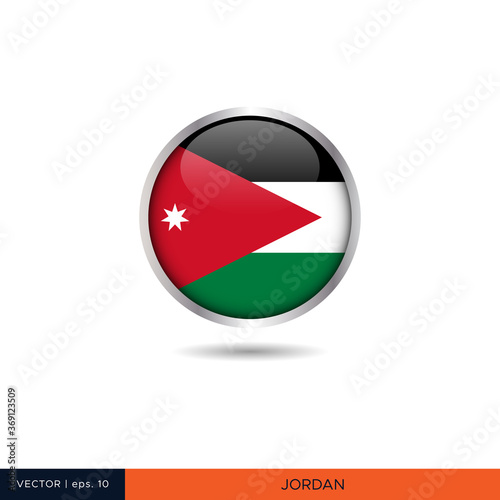 Free Download Jordan round flag vector design. - GFXLoad