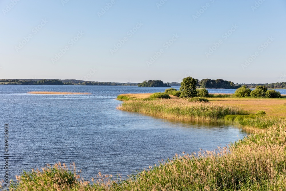 Lake Krakow in the Mecklenburg Lake District, Germany