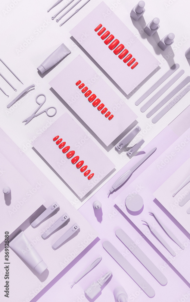 Cosmetics / Manicure set up / mock up Cosmetics / Manicure set up / mock up