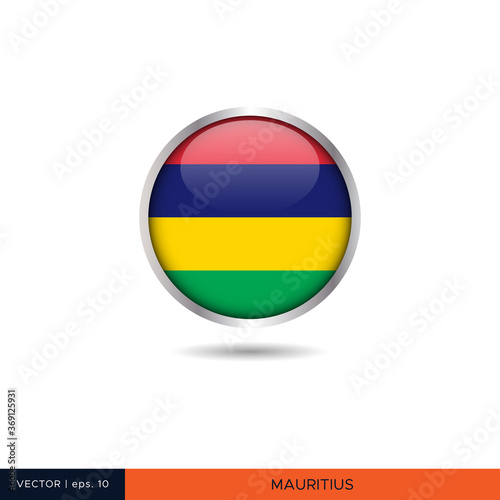 Free Download Mauritius round flag vector design. - GFXLoad
