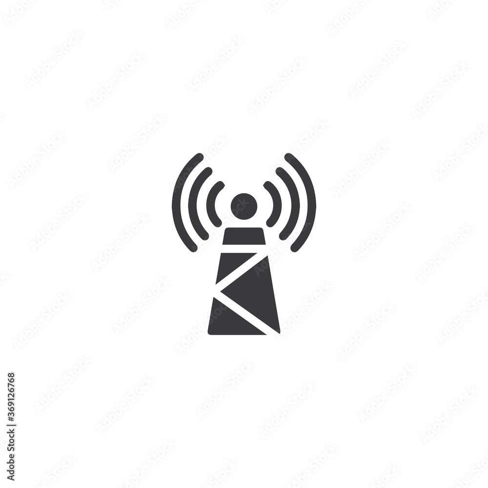 Signal Tower Icon Logo Template Signal Tower Icon Logo Template
