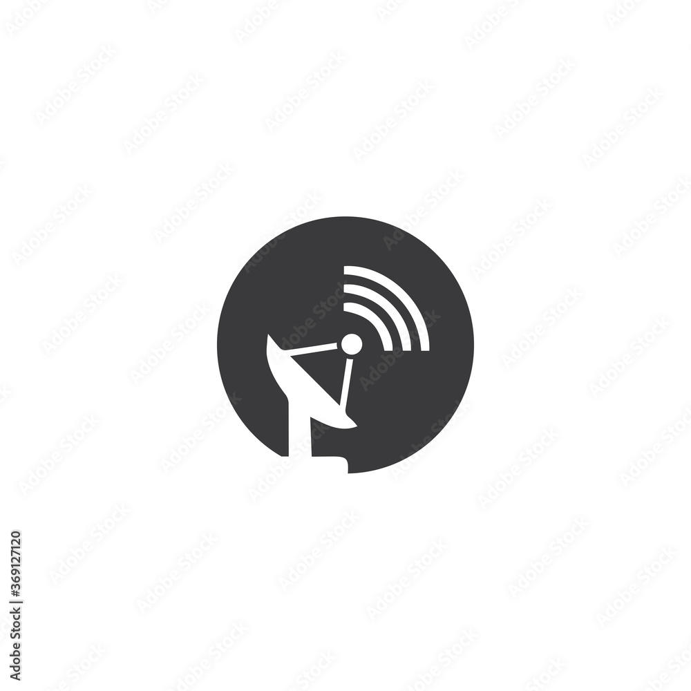 Signal Tower Icon Logo Template Signal Tower Icon Logo Template