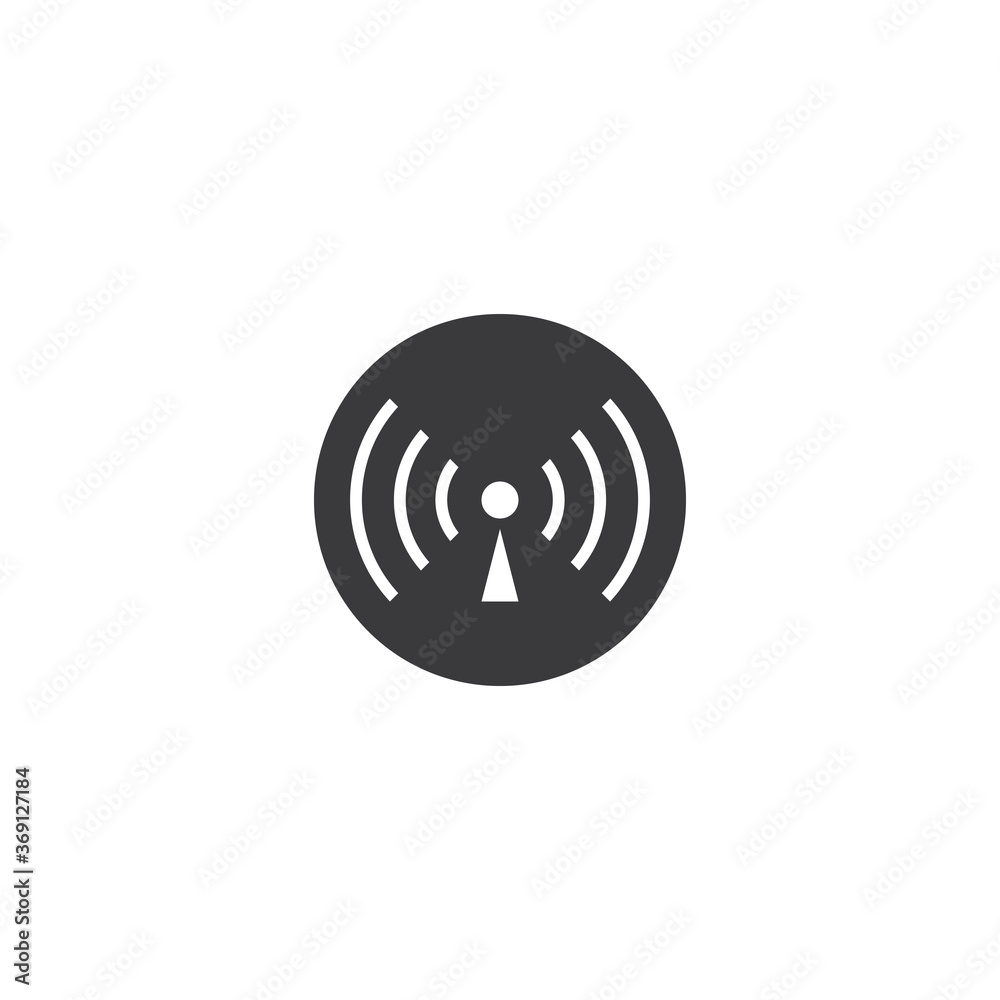 Signal Tower Icon Logo Template Signal Tower Icon Logo Template