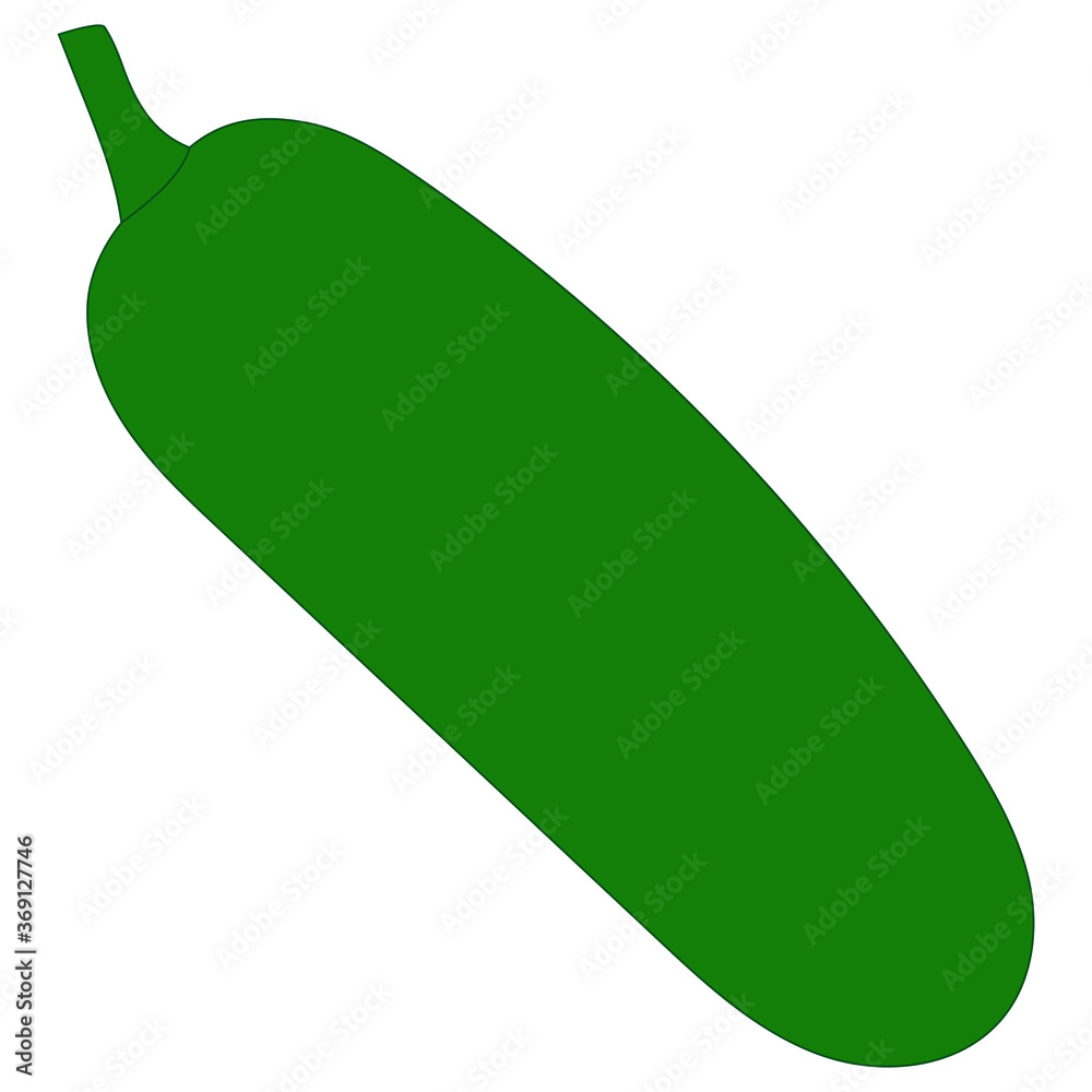 Cucumber without background Cucumber without background