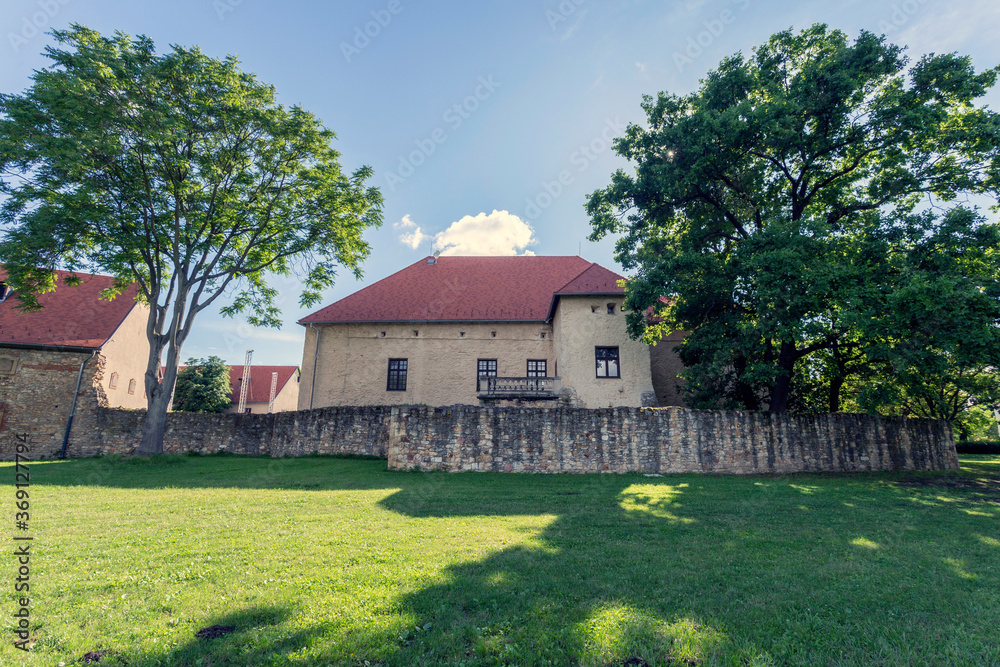 Castle of Szerencs on a summer day