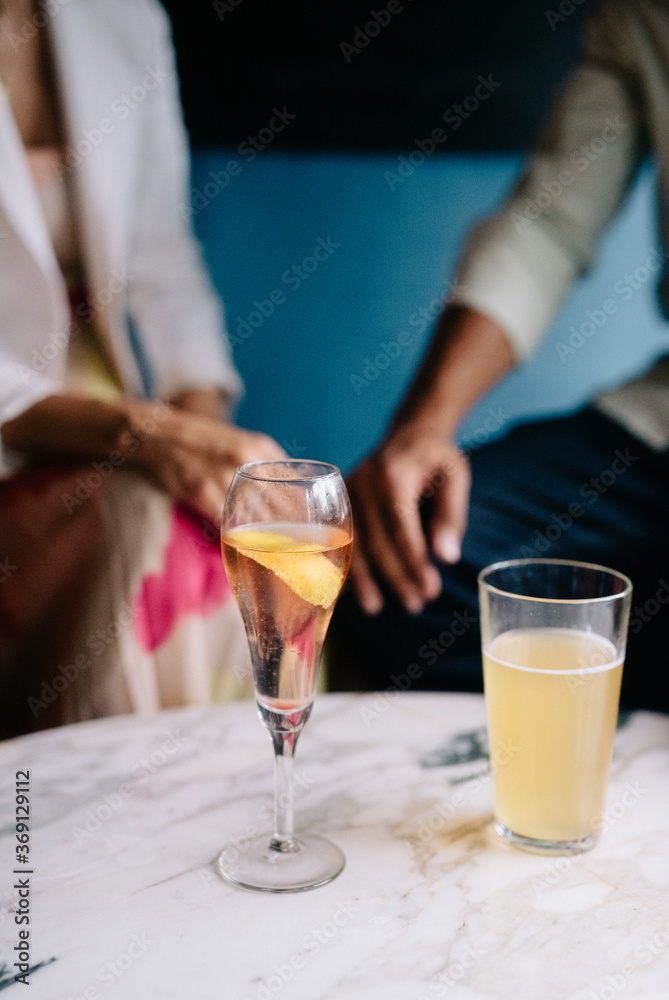 Young couple dating and having drinks Young couple dating and having drinks