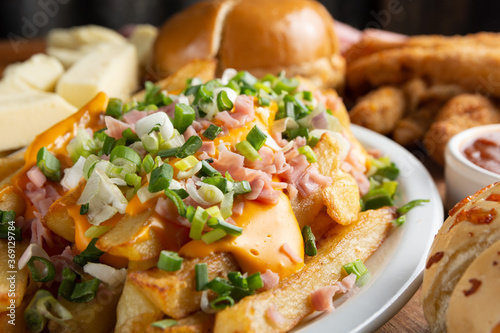 papas con cheddar