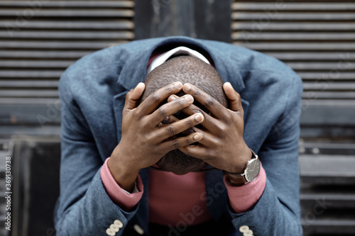 Man Facing Burnout
